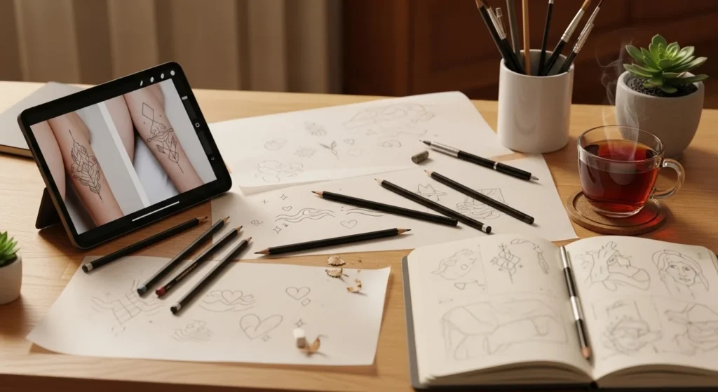 How to Sketch Simple Tattoo Designs Step by Step