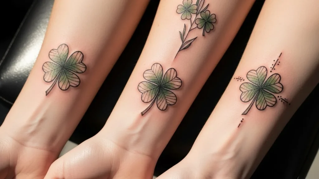 21 Lucky Four Leaf Clover Tattoos With Deep Meaning