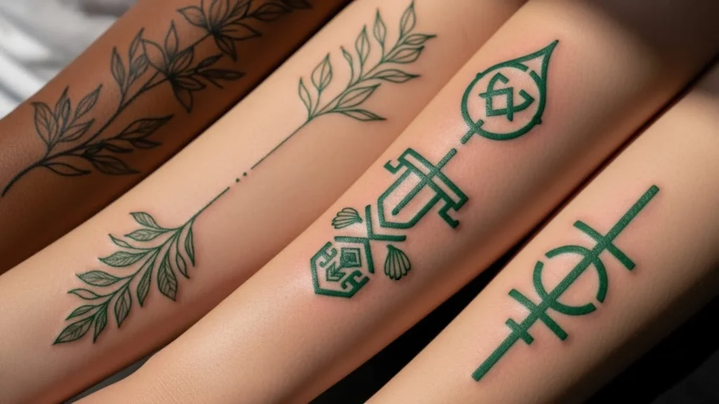 26 Bold Green Ink Tattoos That Pop Beautifully
