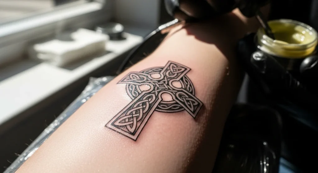 24 Striking Celtic Cross Tattoos That Tell a Story
